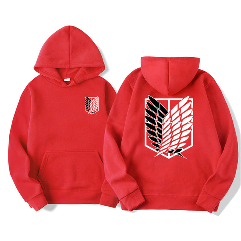 Sudadera con capucha estampada de Attack on Titan