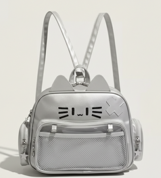 Lindo bolso de gato de anime pequeño bolso de refrigerio bolso de hombro bandolera