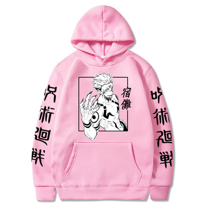 Jujutsu Kaisen Itadori Yuji Printed Fashion Plus Velvet Hoodies