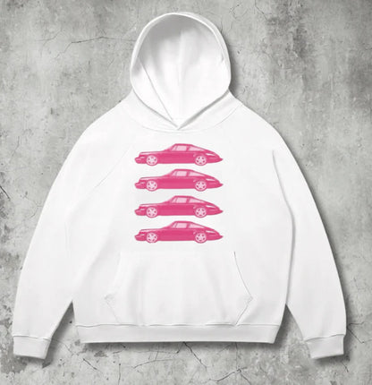 Sudadera con capucha de carros deportivos para hombre, moderna y holgada, informal y versátil.
