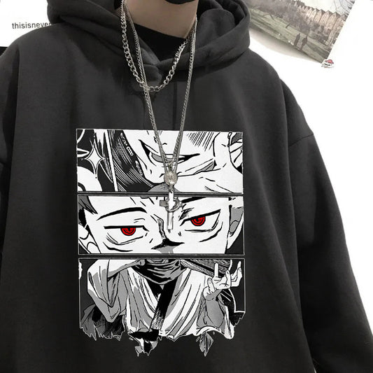 Sudadera con capucha unisex de manga corta de anime japonés Jujutsu Kaisen