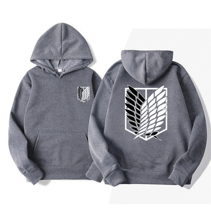 Sudadera con capucha estampada de Attack on Titan