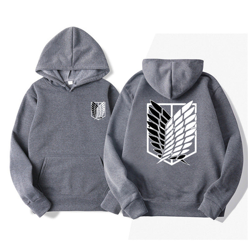 Sudadera con capucha estampada de Attack on Titan