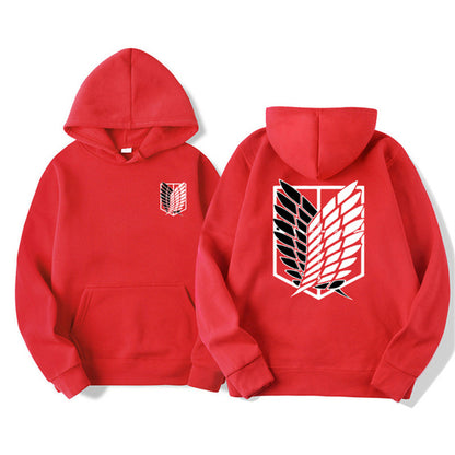 Sudadera con capucha estampada de Attack on Titan