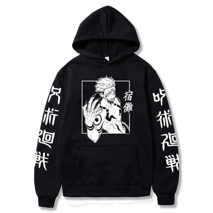 Jujutsu Kaisen Itadori Yuji Printed Fashion Plus Velvet Hoodies