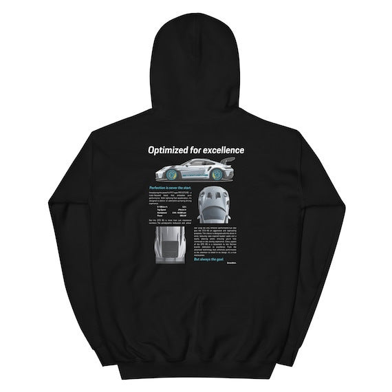 Sudadera con capucha de carros deportivos para hombre, moderna y holgada, informal y versátil.