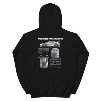 Sudadera con capucha de carros deportivos para hombre, moderna y holgada, informal y versátil.