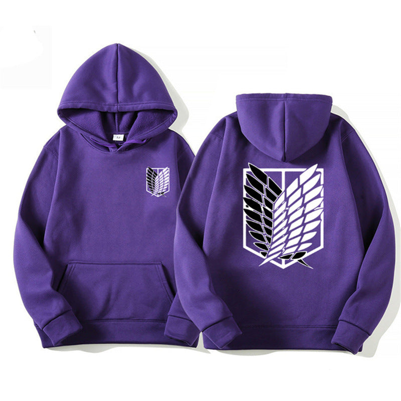 Sudadera con capucha estampada de Attack on Titan