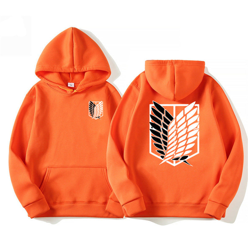 Sudadera con capucha estampada de Attack on Titan