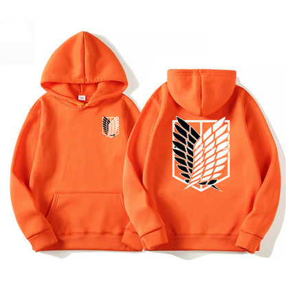 Sudadera con capucha estampada de Attack on Titan