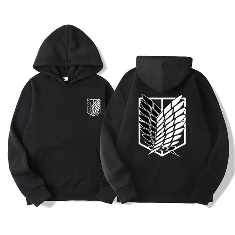 Sudadera con capucha estampada de Attack on Titan