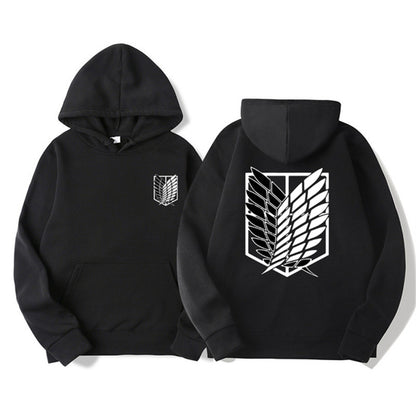 Sudadera con capucha estampada de Attack on Titan