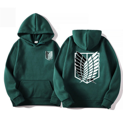 Sudadera con capucha estampada de Attack on Titan