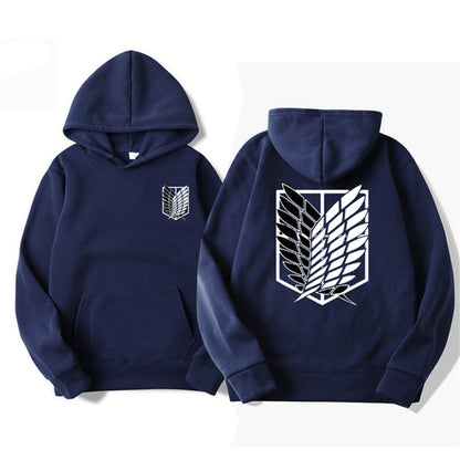 Sudadera con capucha estampada de Attack on Titan