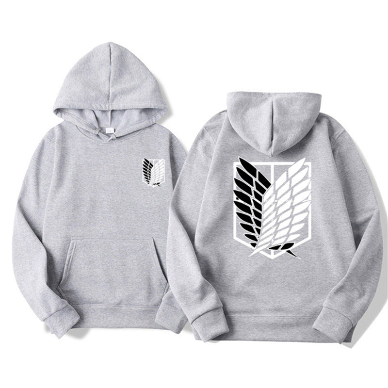Sudadera con capucha estampada de Attack on Titan
