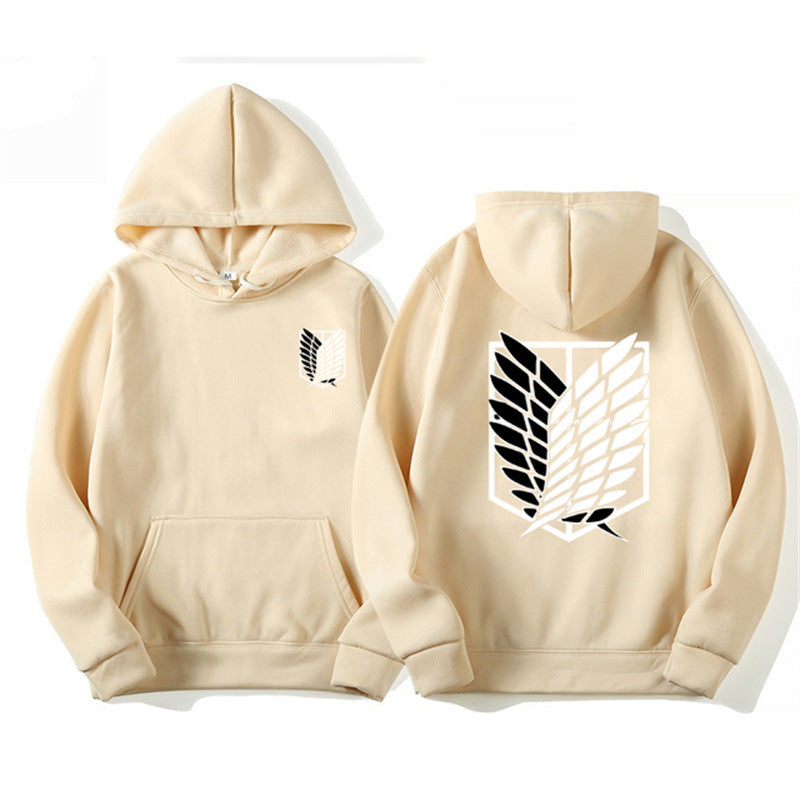 Sudadera con capucha estampada de Attack on Titan