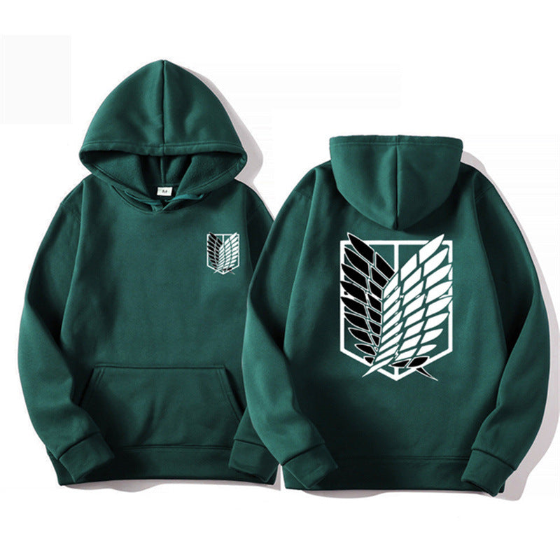 Sudadera con capucha estampada de Attack on Titan